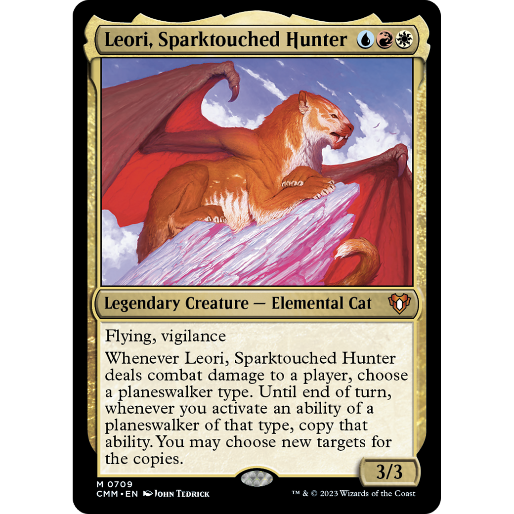 Leori, Sparktouched Hunter (CMM-709) - Commander Masters Foil