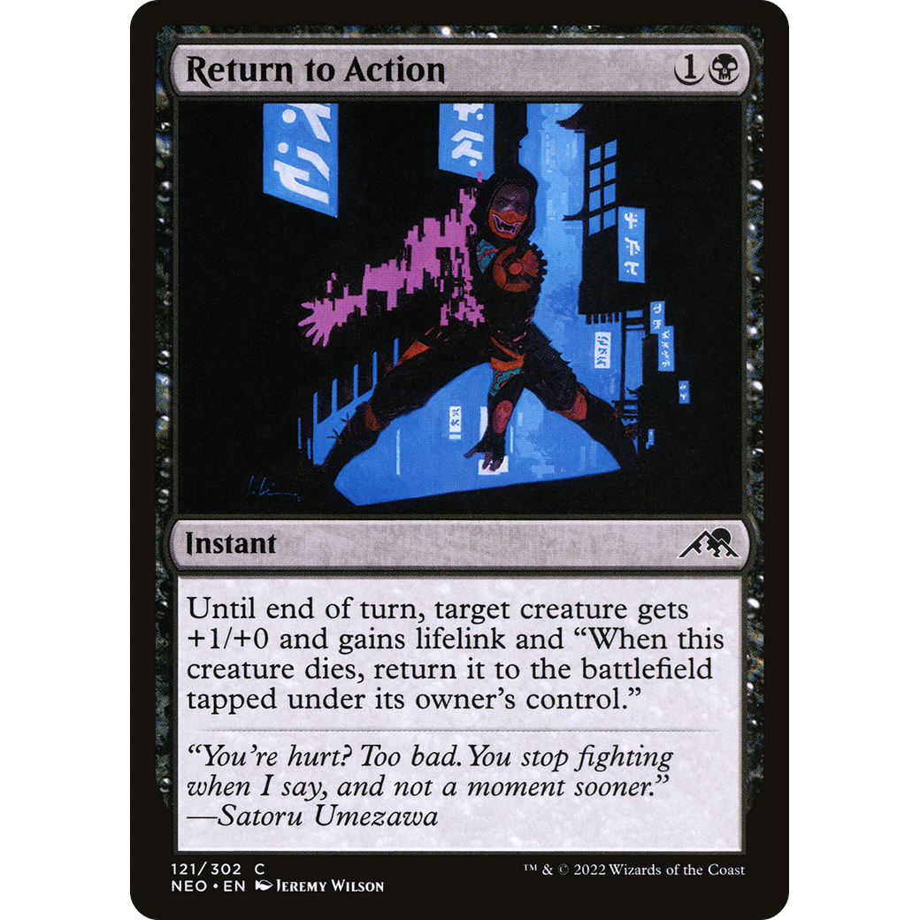 Return to Action (NEO-121) - Kamigawa: Neon Dynasty Foil