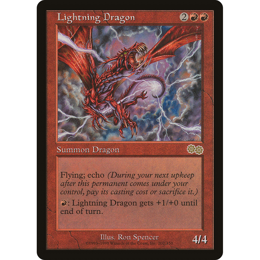 Lightning Dragon (USG-202) - Urza's Saga