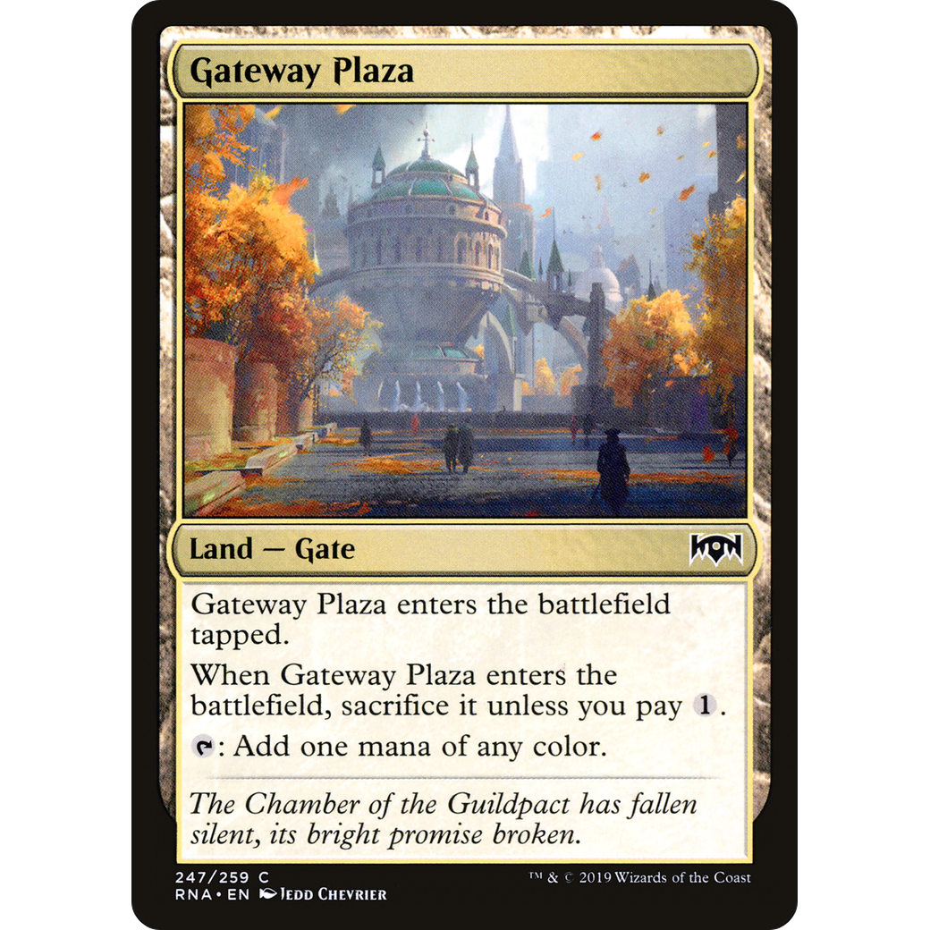 Gateway Plaza (RNA-247) - Ravnica Allegiance Foil