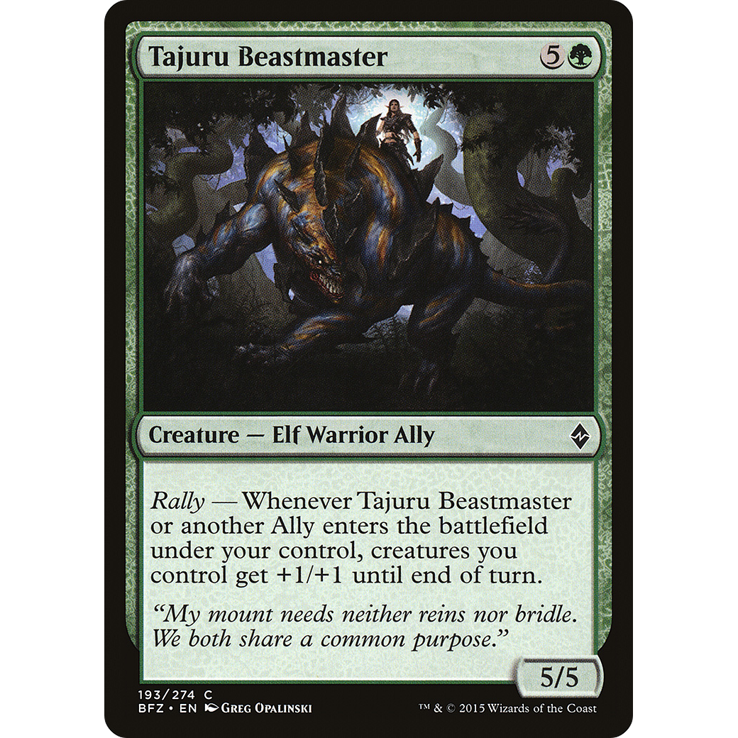 Tajuru Beastmaster (BFZ-193) - Battle for Zendikar Foil