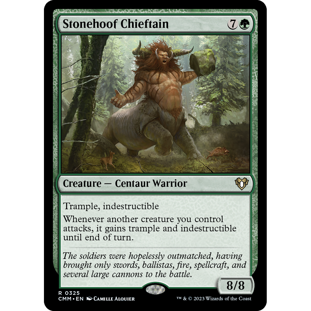 Stonehoof Chieftain (CMM-325) - Commander Masters