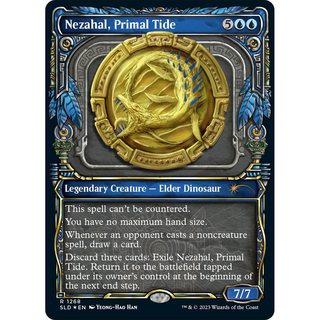 Nezahal, Primal Tide (Halo Foil) (SLD-1268) - Secret Lair Drop: (Showcase) Foil