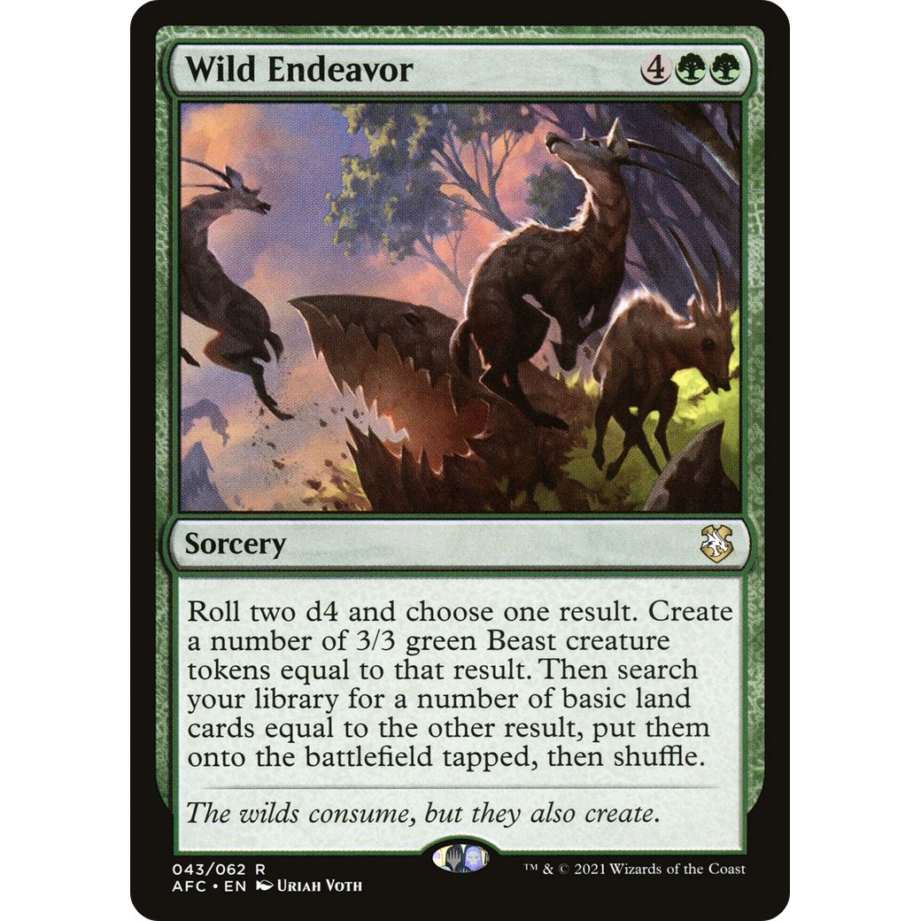 Wild Endeavor (AFC-043) - Forgotten Realms Commander