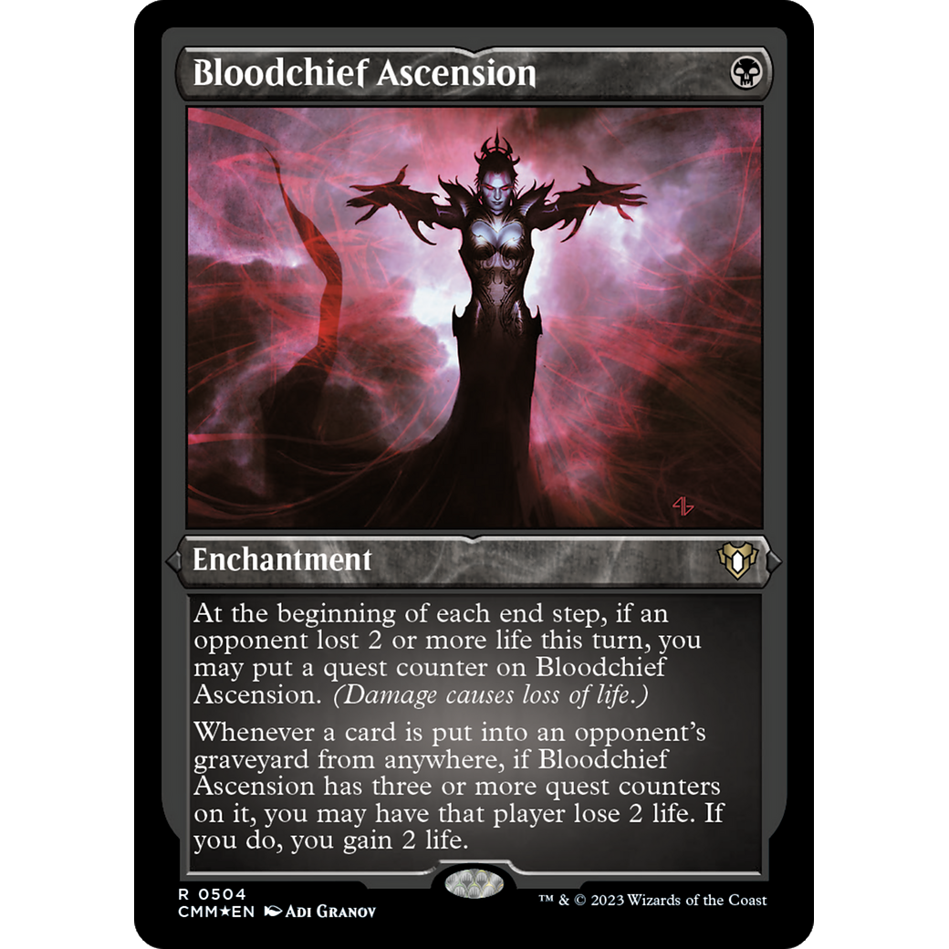 Bloodchief Ascension (CMM-504) - Commander Masters Etched Foil