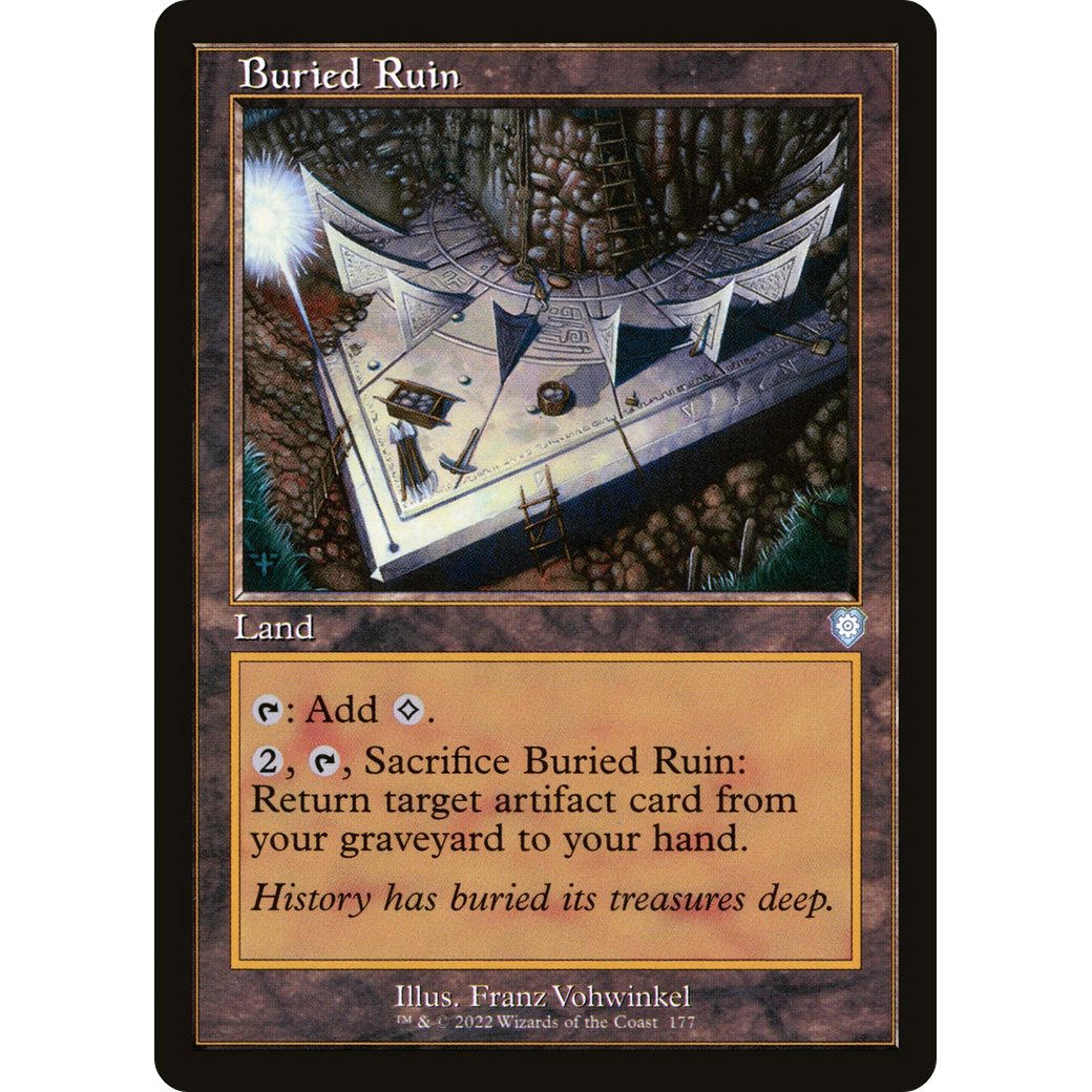 Buried Ruin (Retro Frame) (BRC-177) - The Brothers' War Commander