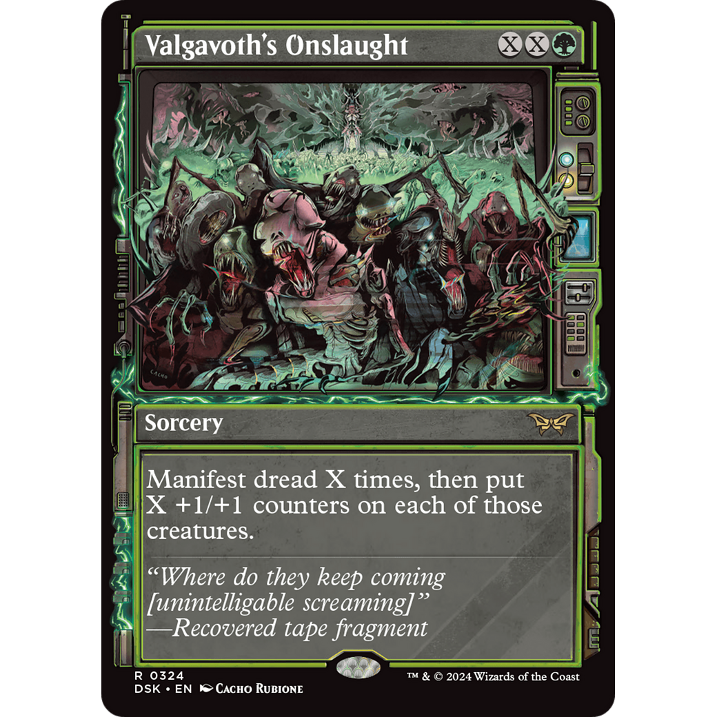 Valgavoth's Onslaught (DSK-324) - Duskmourn: House of Horror: (Showcase) Foil