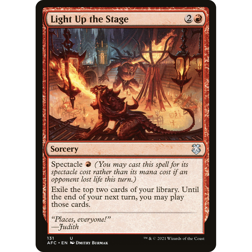 Light Up the Stage (AFC-131) - Forgotten Realms Commander