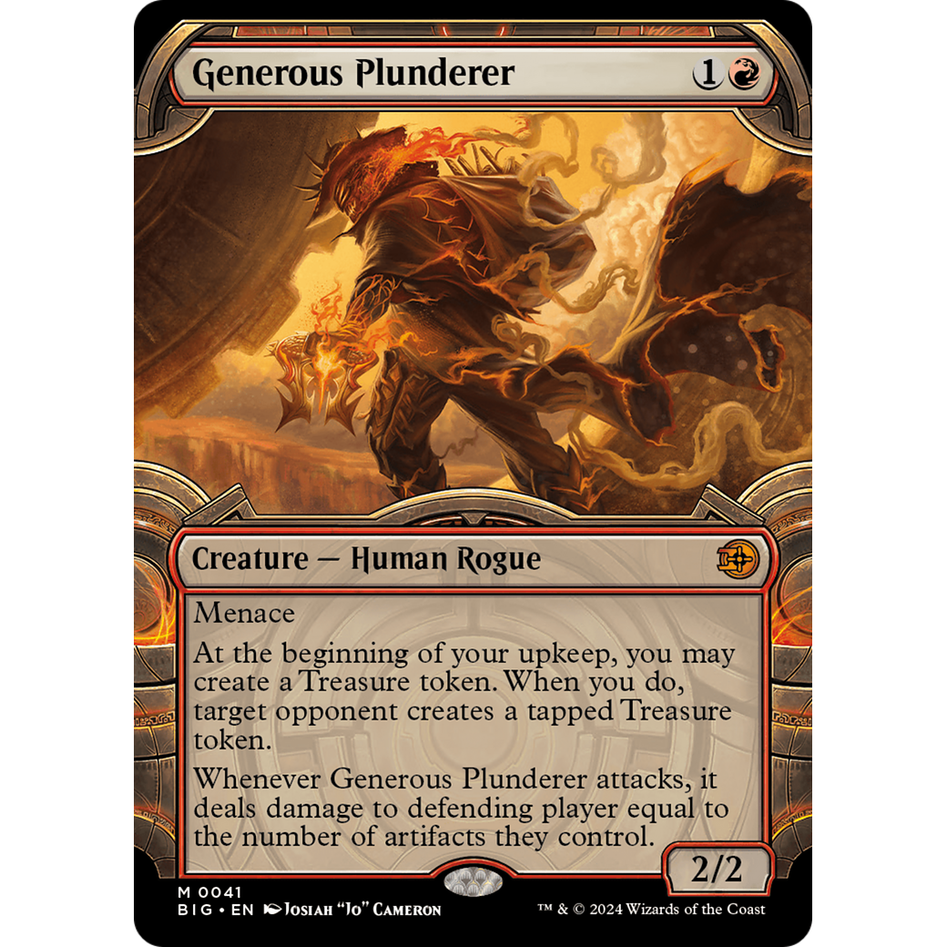 Generous Plunderer (Showcase) (BIG-041) - The Big Score: (Showcase)