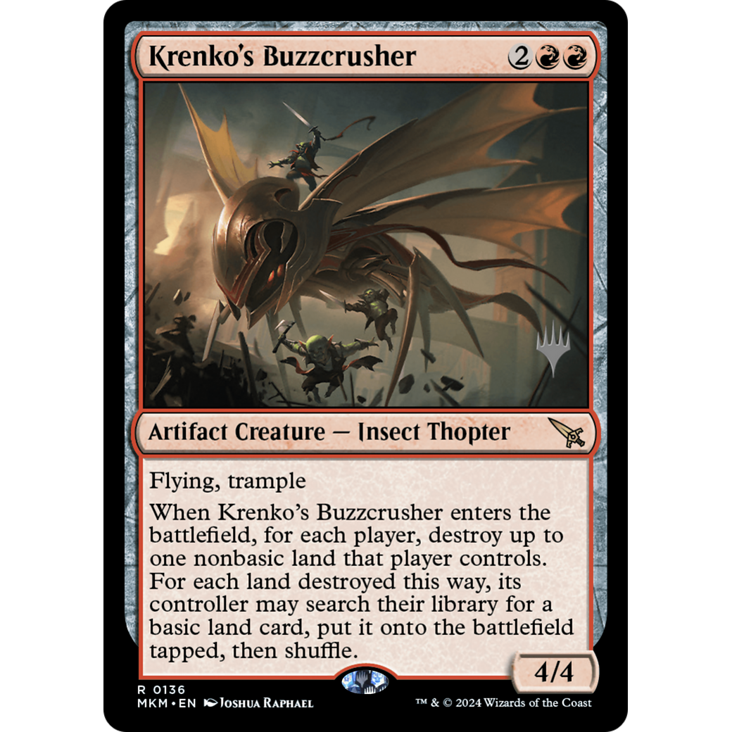 Krenko's Buzzcrusher (PPMKM-136P) - Murders at Karlov Manor Promos Foil