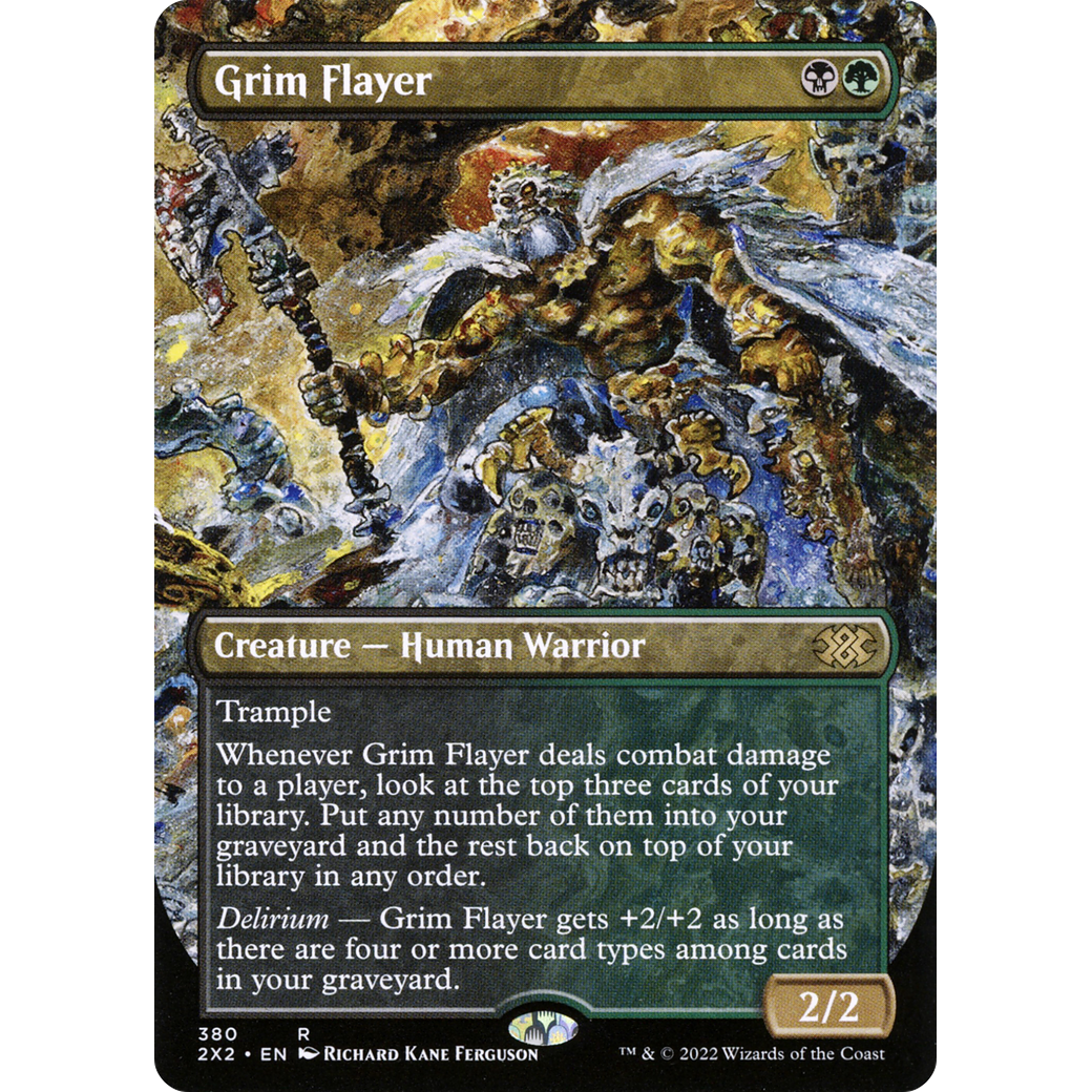 Grim Flayer (Borderless) (2X2-380) - Double Masters 2022 (Borderless) Foil