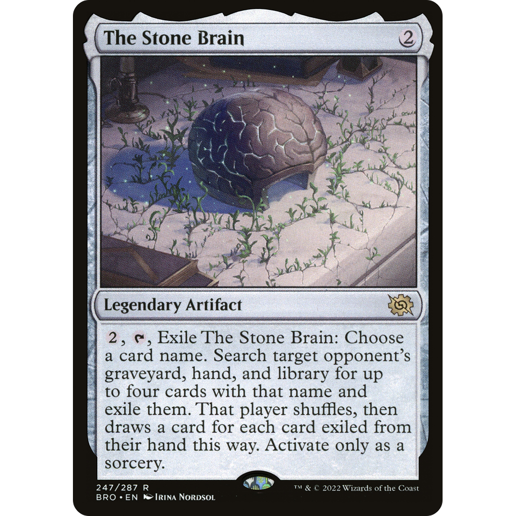 The Stone Brain (BRO-247) - The Brothers' War Foil