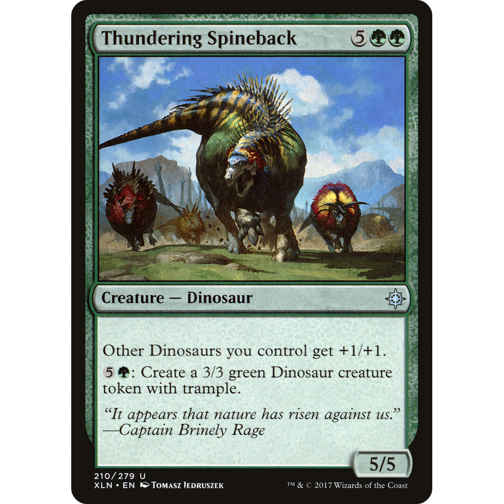 Thundering Spineback (XLN-210) - Ixalan