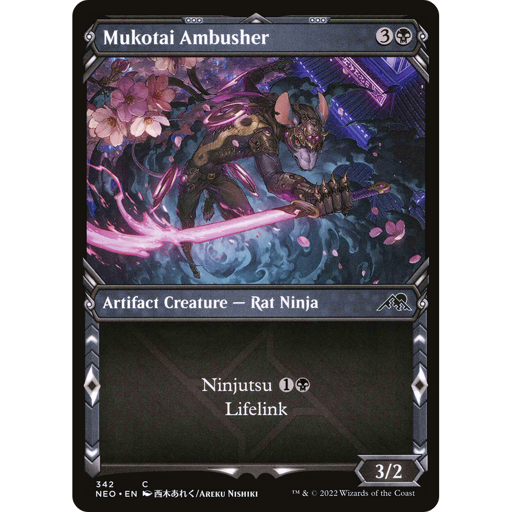 Mukotai Ambusher (NEO-342) - Kamigawa: Neon Dynasty: (Showcase)