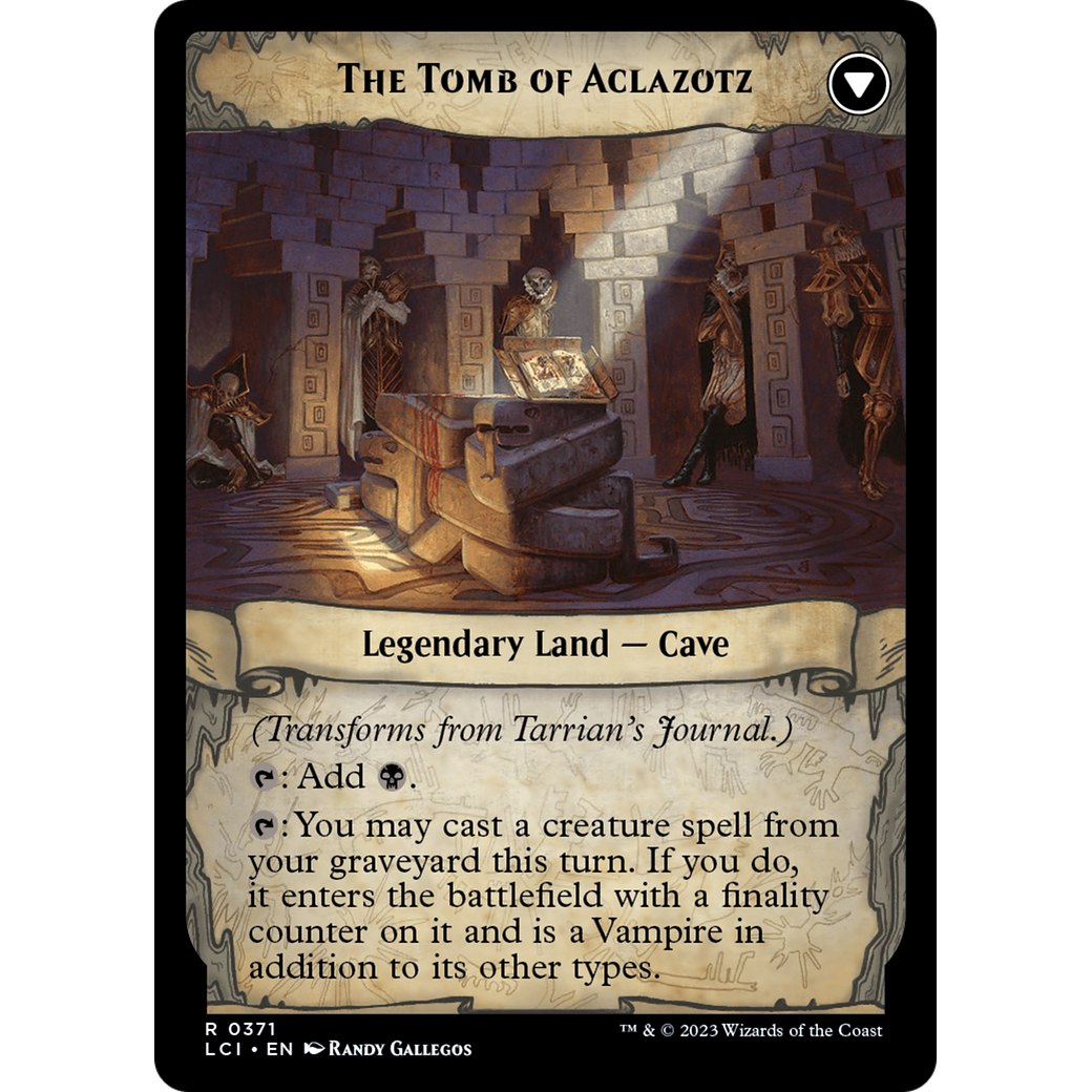 Tarrian's Journal // The Tomb of Aclazotz (LCI-371) - The Lost Caverns of Ixalan: (Extended Art) Foil