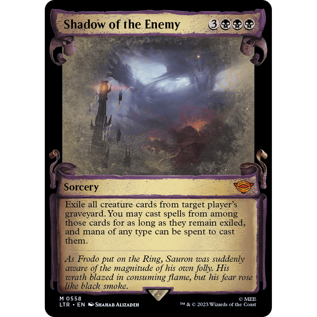 Shadow of the Enemy (LTR-558) - The Lord of the Rings: Tales of Middle-earth: (Showcase) Foil