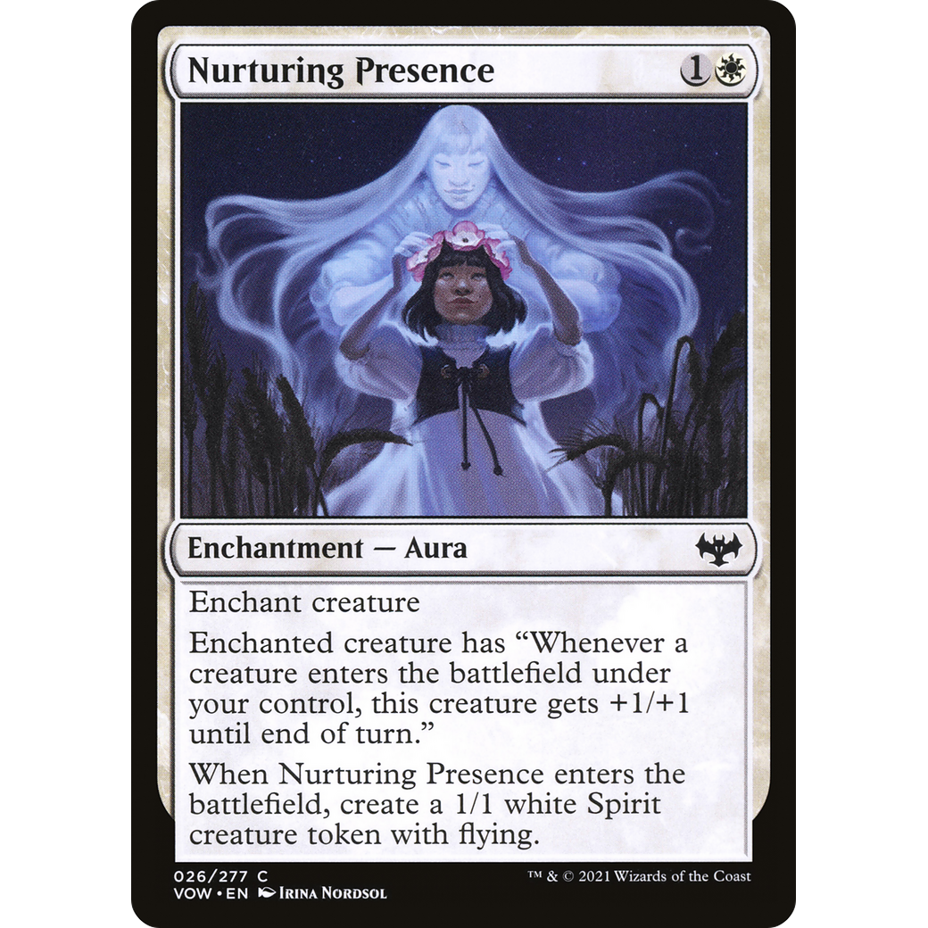 Nurturing Presence (VOW-026) - Innistrad: Crimson Vow Foil