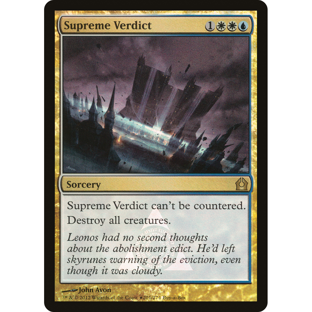 Supreme Verdict (BABP-201) - Return to Ravnica Promos Foil