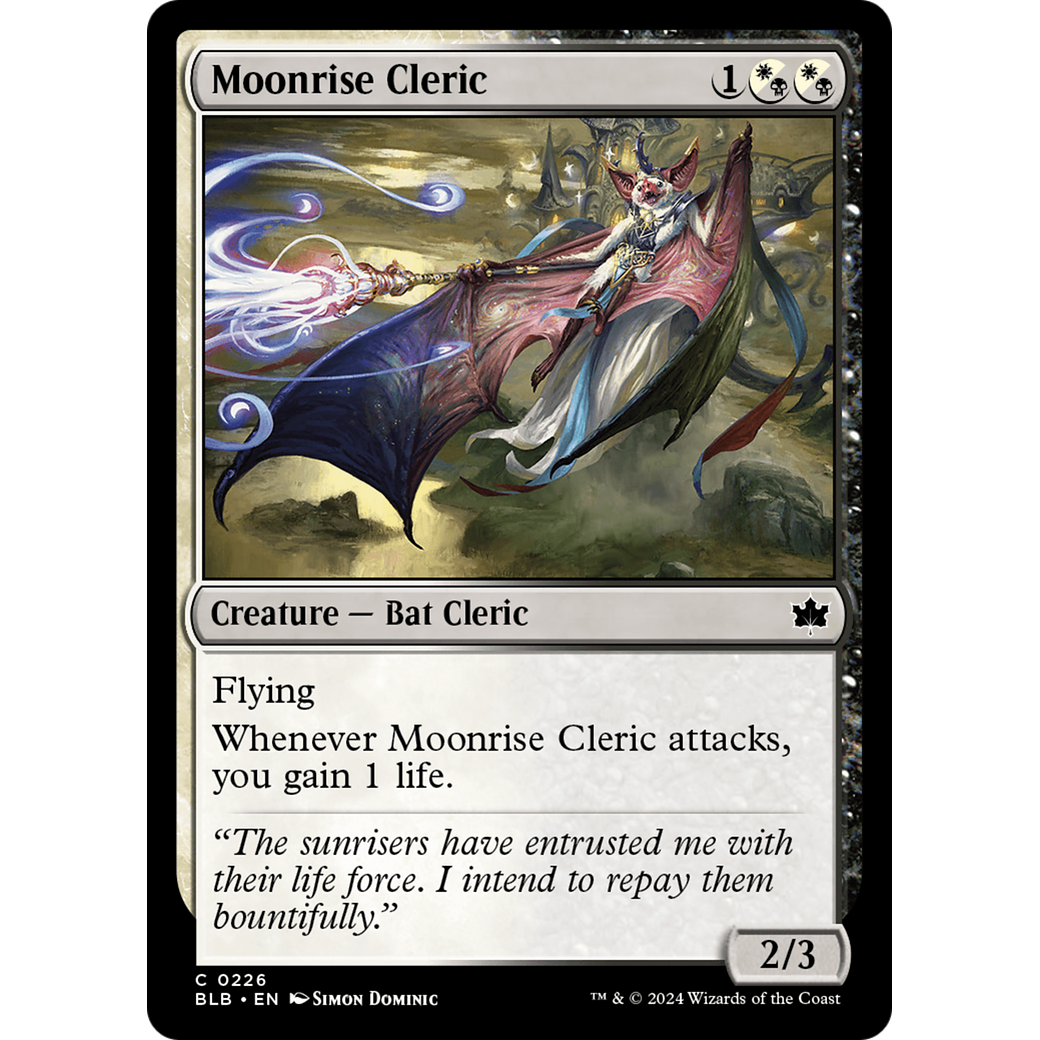 Moonrise Cleric (BLB-226) - Bloomburrow Foil