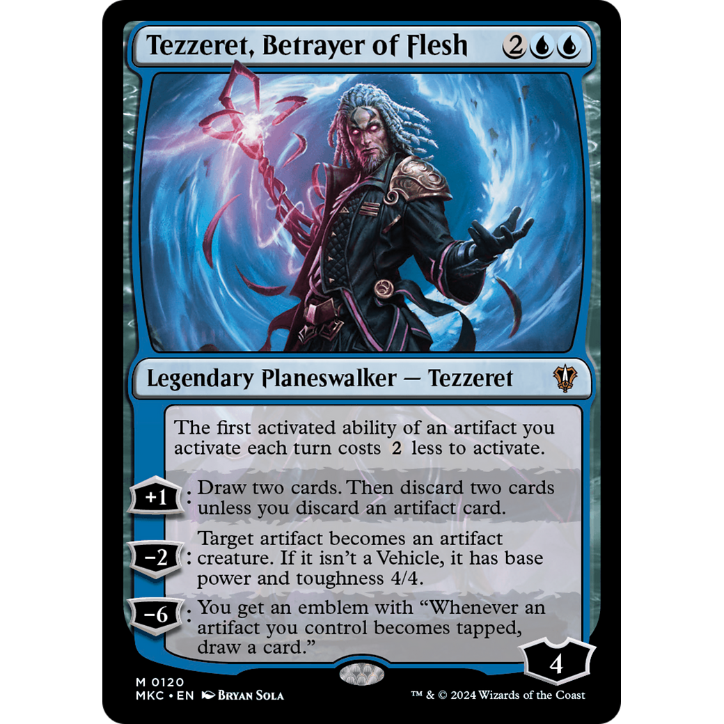 Tezzeret, Betrayer of Flesh (MKC-120) - Murders at Karlov Manor Commander