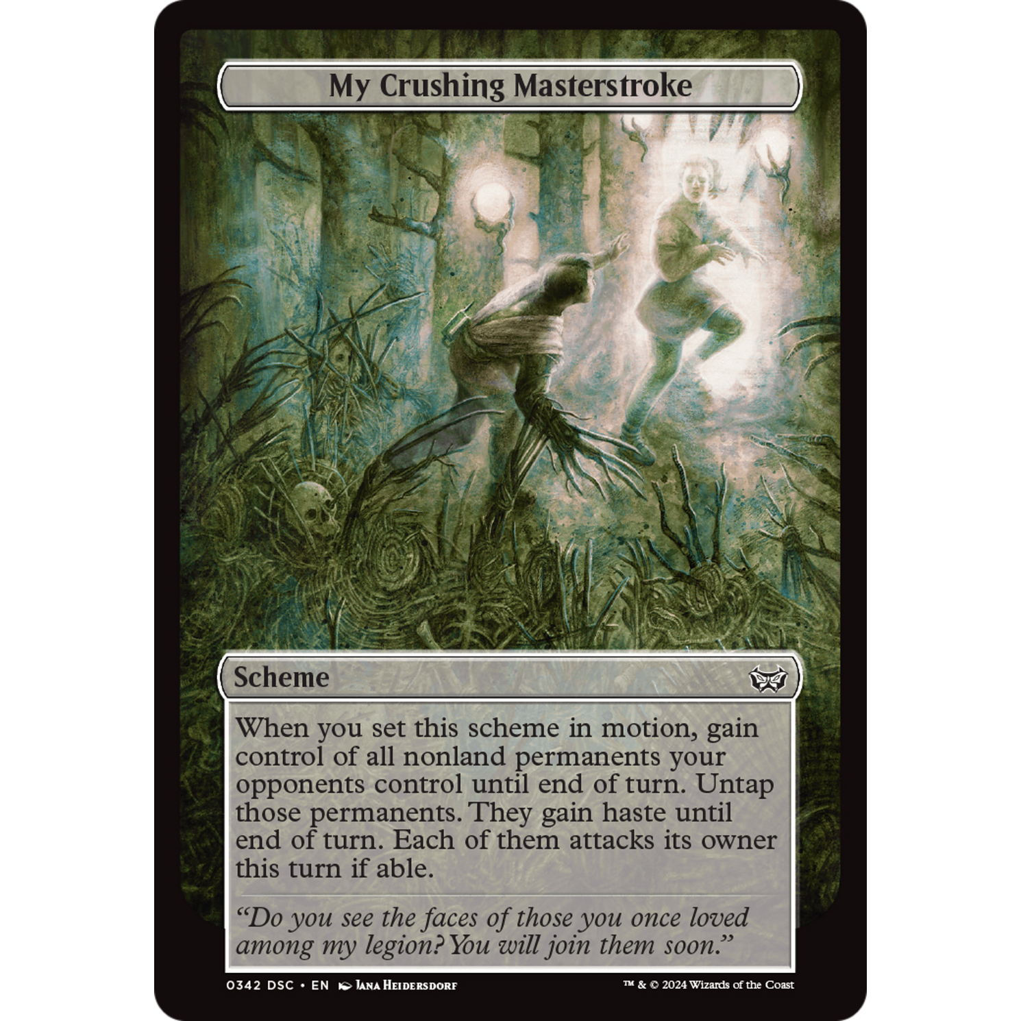 My Crushing Masterstroke (A:DSC-342) - Duskmourn: House of Horror Commander