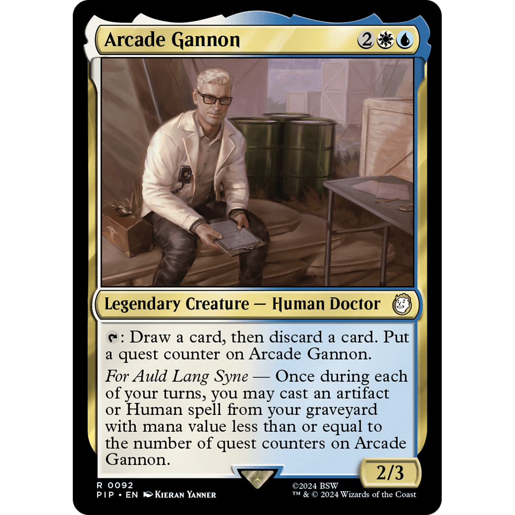 Arcade Gannon (PIP-092) - Fallout Foil