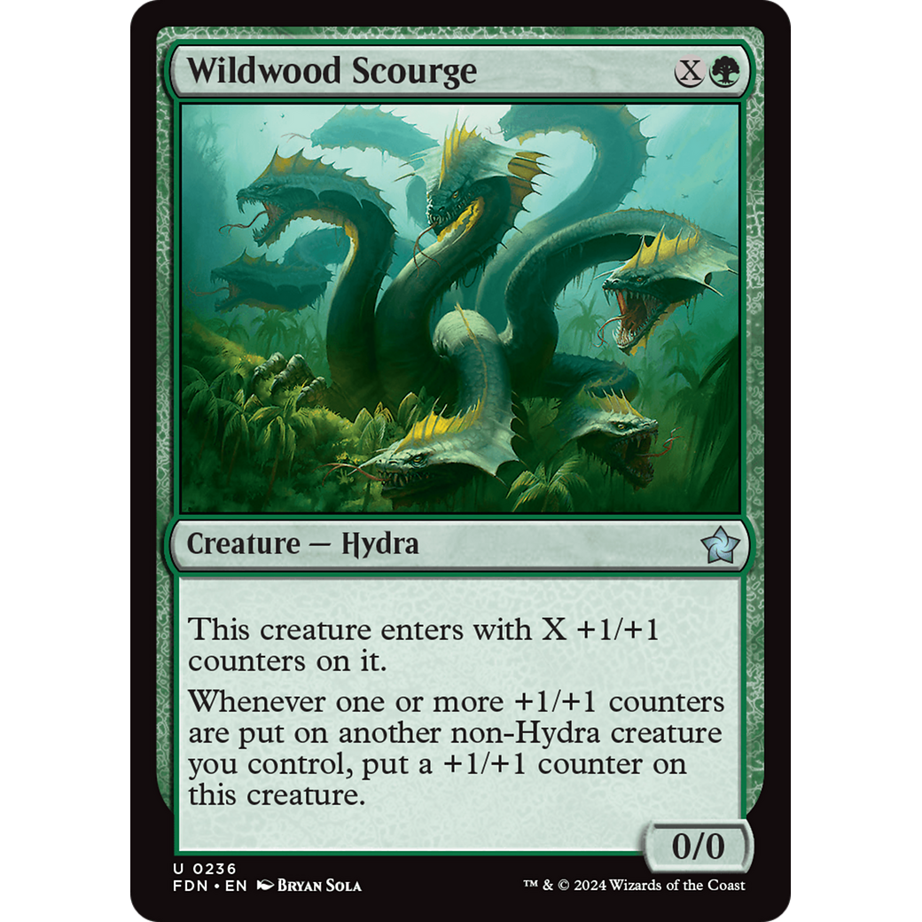 Wildwood Scourge (FDN-236) - Foundations Foil