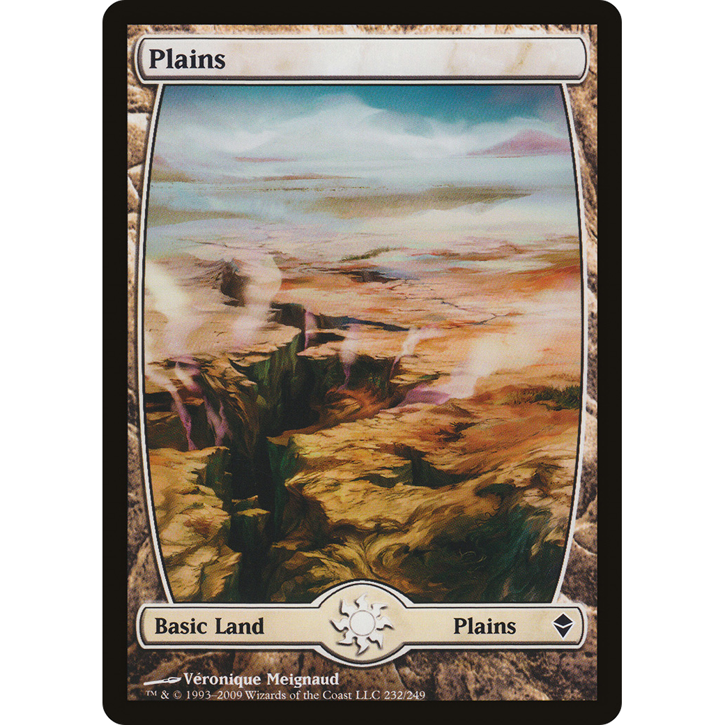 Plains (232) - Full Art (ZEN-232) - Zendikar