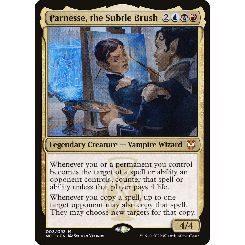 Parnesse, the Subtle Brush (NCC-008) - New Capenna Commander Foil