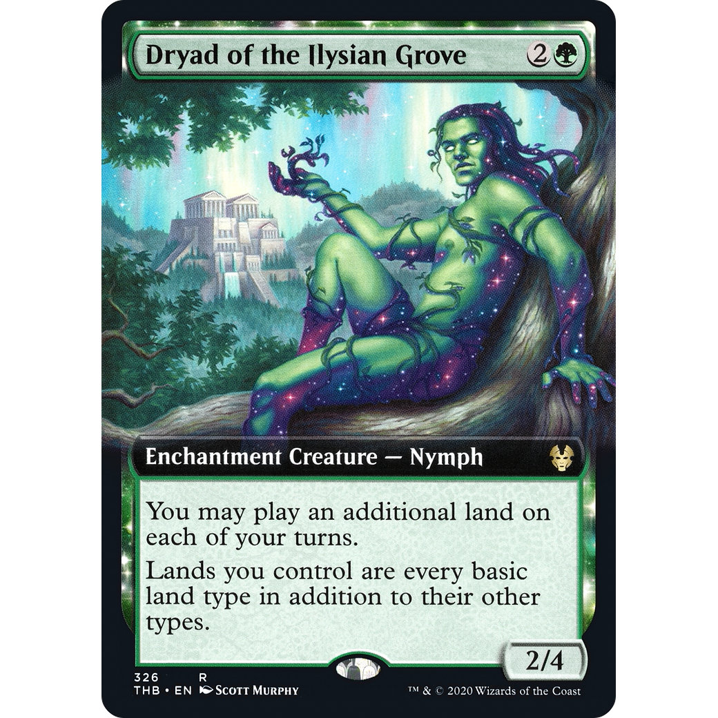 Dryad of the Ilysian Grove (Extended Art) (THB-326) - Theros Beyond Death: (Extended Art, enchantment)