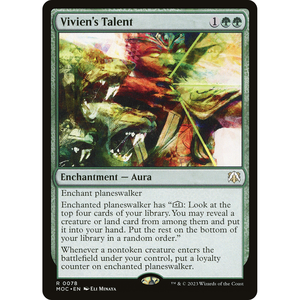 Vivien's Talent (MOC-078) - March of the Machine Commander Foil