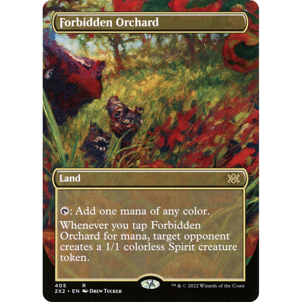 Forbidden Orchard (Borderless) (2X2-405) - Double Masters 2022 (Borderless) Foil
