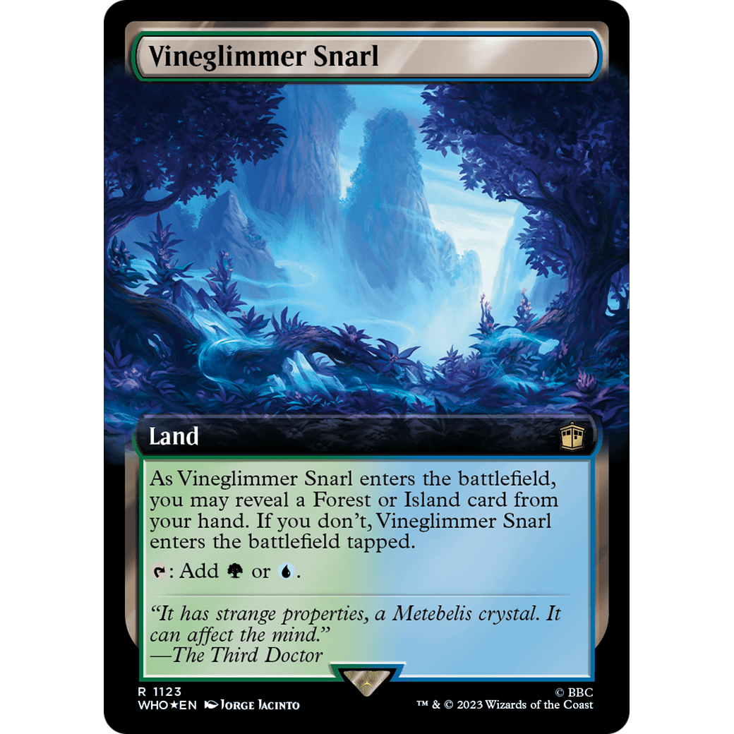 Vineglimmer Snarl (Extended Art) (Surge Foil) (WHO-1123) - Doctor Who: (Extended Art) Foil