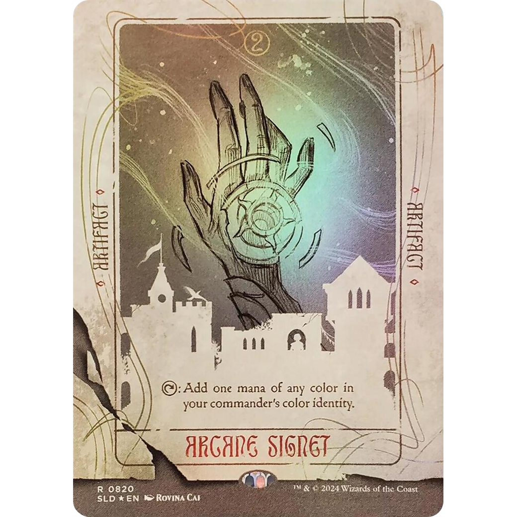 Arcane Signet (0820) (Rainbow Foil) (SLD-820) - Secret Lair Drop (Borderless) Foil