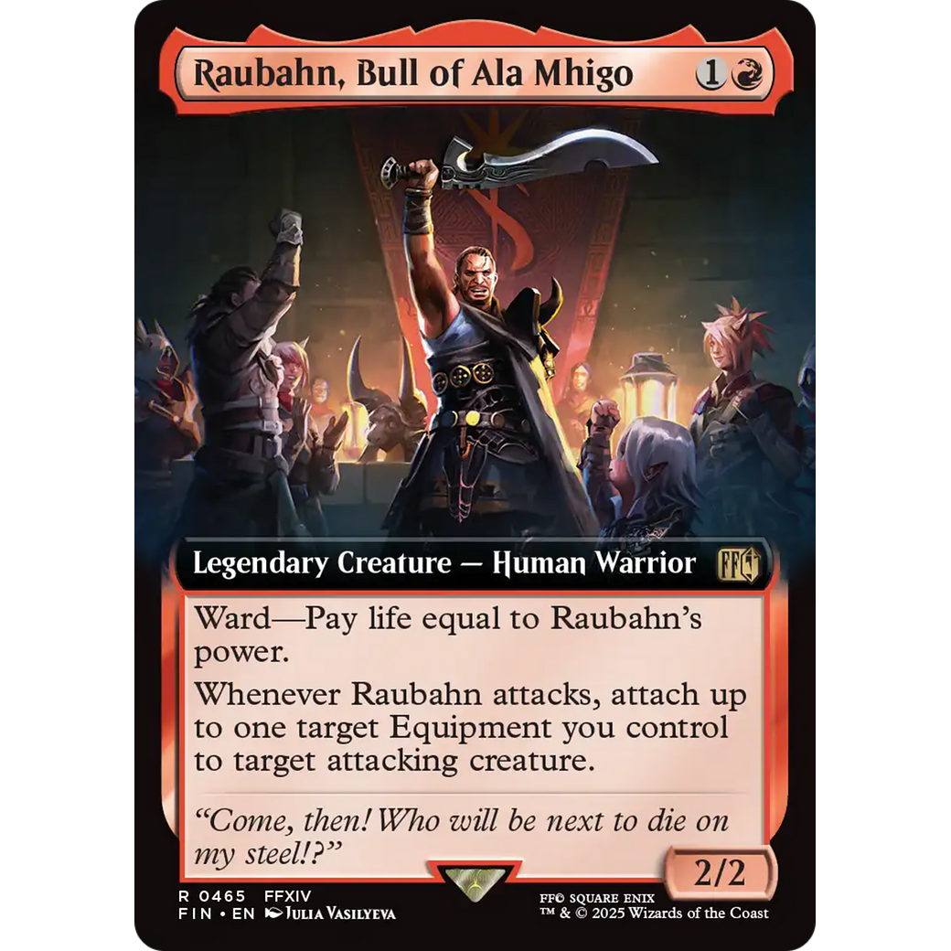 Raubahn, Bull of Ala Mhigo (FIN-465) - FINAL FANTASY: (Extended Art) Foil