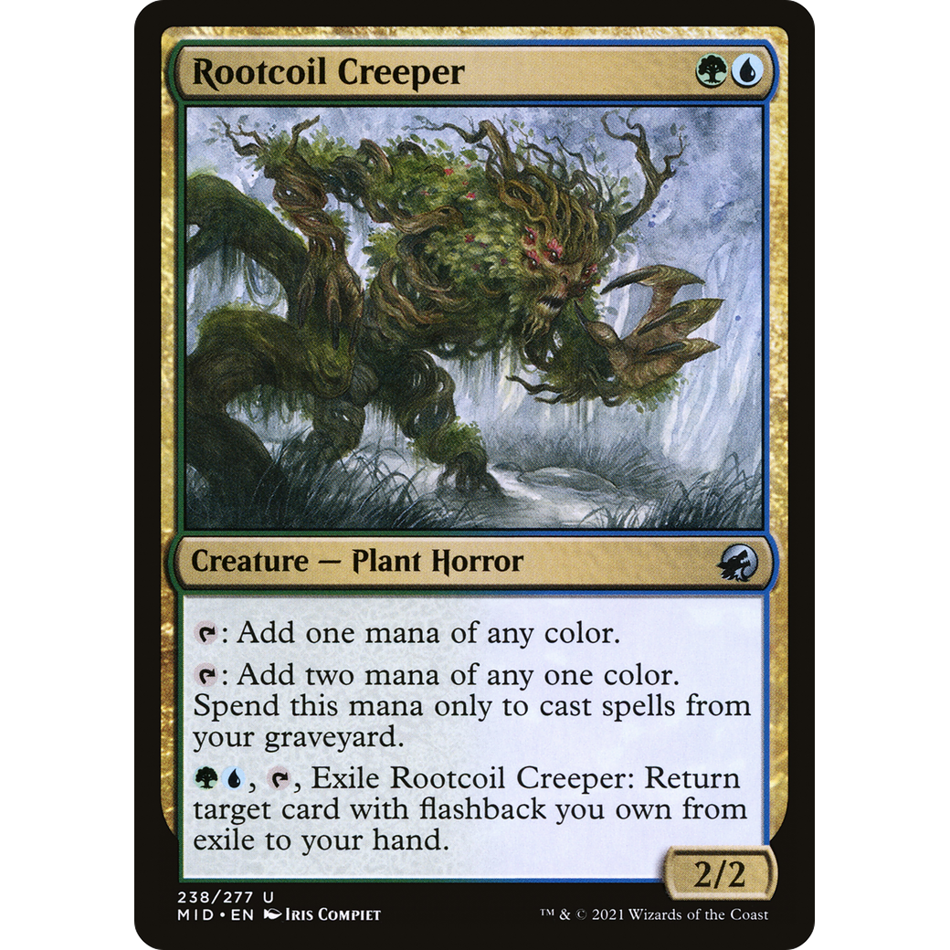 Rootcoil Creeper (MID-238) - Innistrad: Midnight Hunt Foil