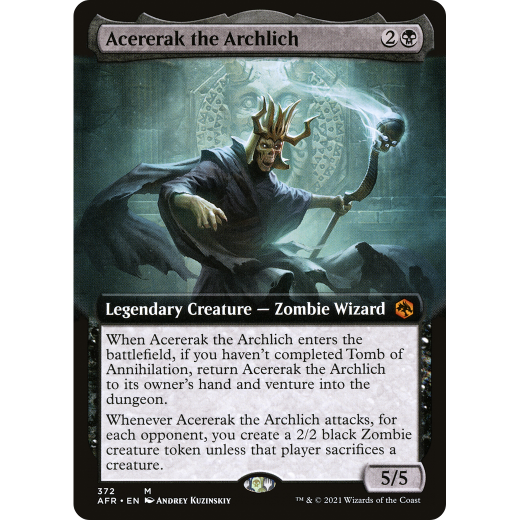Acererak the Archlich (Extended Art) (AFR-372) - Adventures in the Forgotten Realms: (Extended Art)