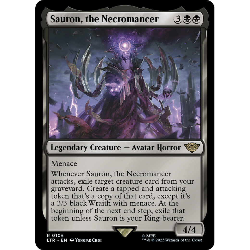 Sauron, the Necromancer (LTR-106) - The Lord of the Rings: Tales of Middle-earth Foil