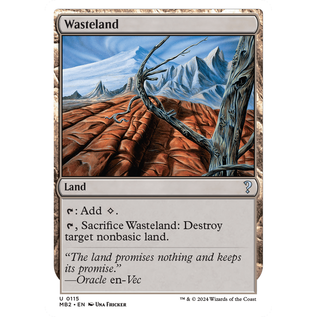 Wasteland (White Border) (MB2-115) - Mystery Booster 2