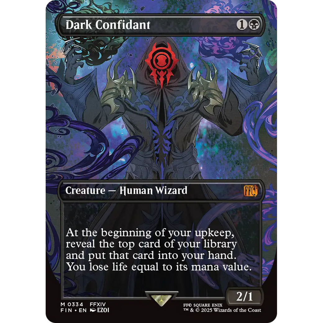 Dark Confidant (Borderless) (FIN-334) - FINAL FANTASY (Borderless) Foil