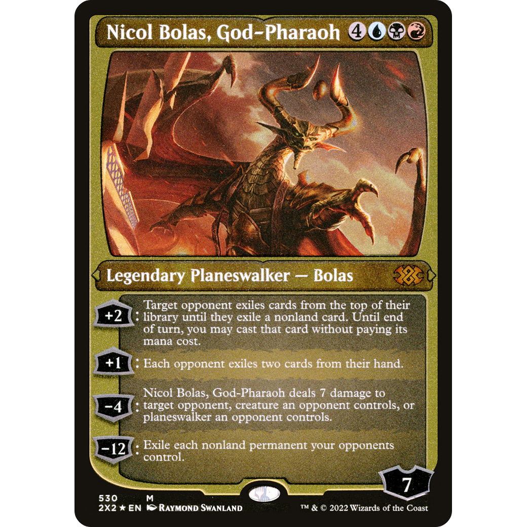 Nicol Bolas, God-Pharaoh (Foil Etched) (2X2-530) - Double Masters 2022 Foil