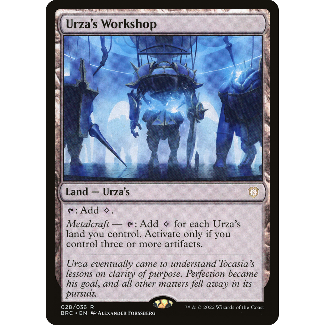 Urza's Workshop (BRC-028) - The Brothers' War Commander Foil