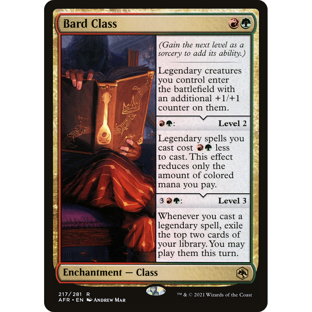 Bard Class (AFR-217) - Adventures in the Forgotten Realms Foil