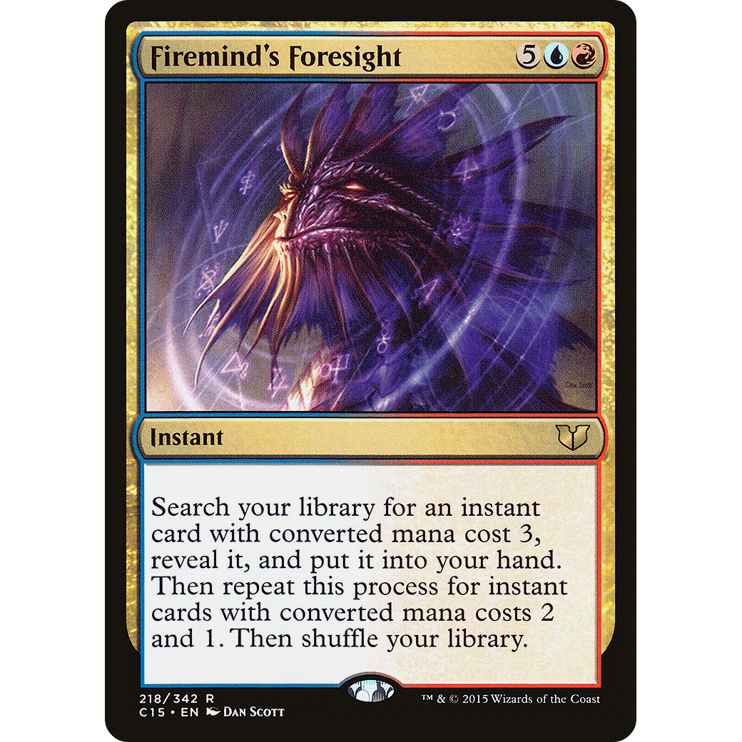 Firemind's Foresight (C15-218) - Commander 2015