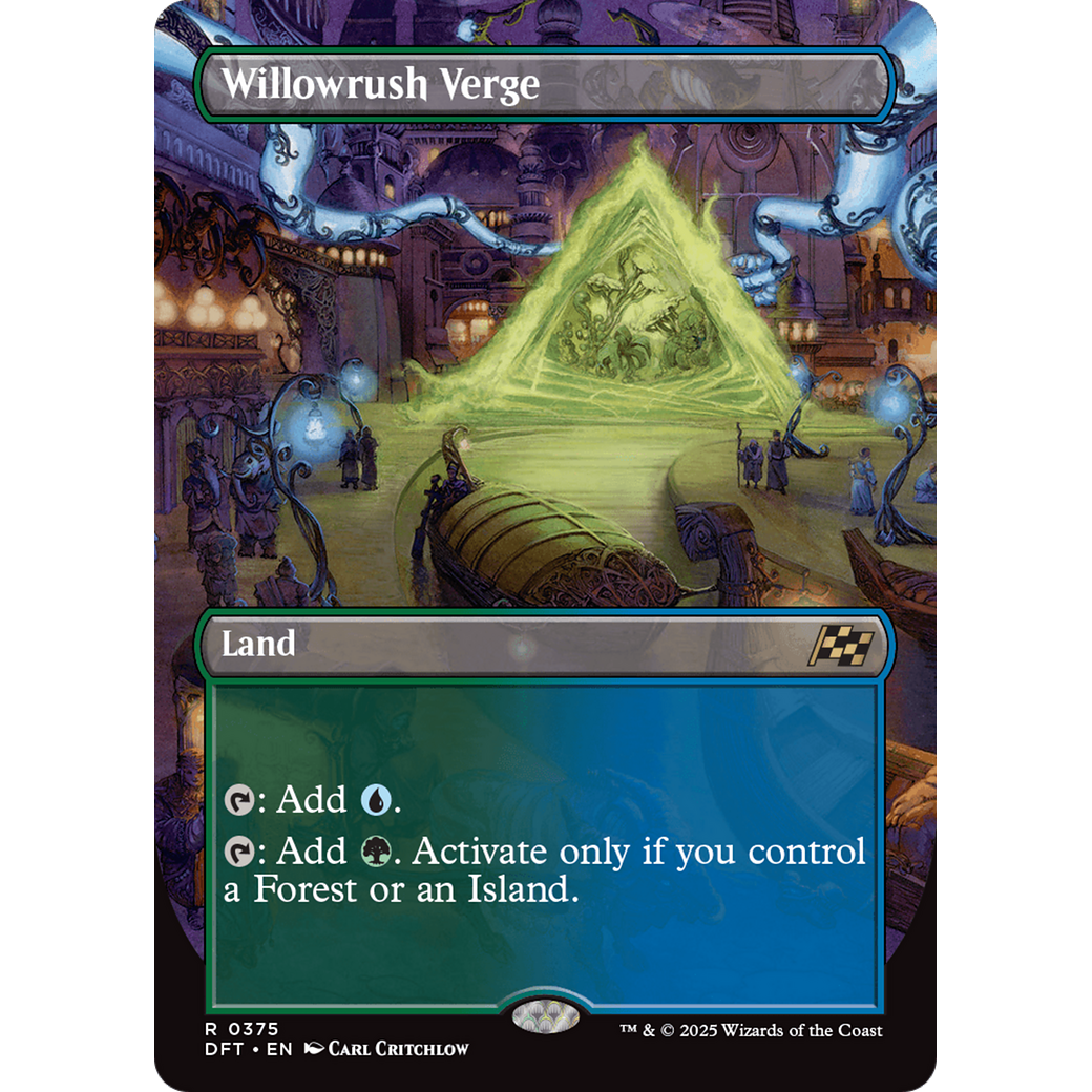 Willowrush Verge (DFT-375) - Aetherdrift (Borderless) Foil
