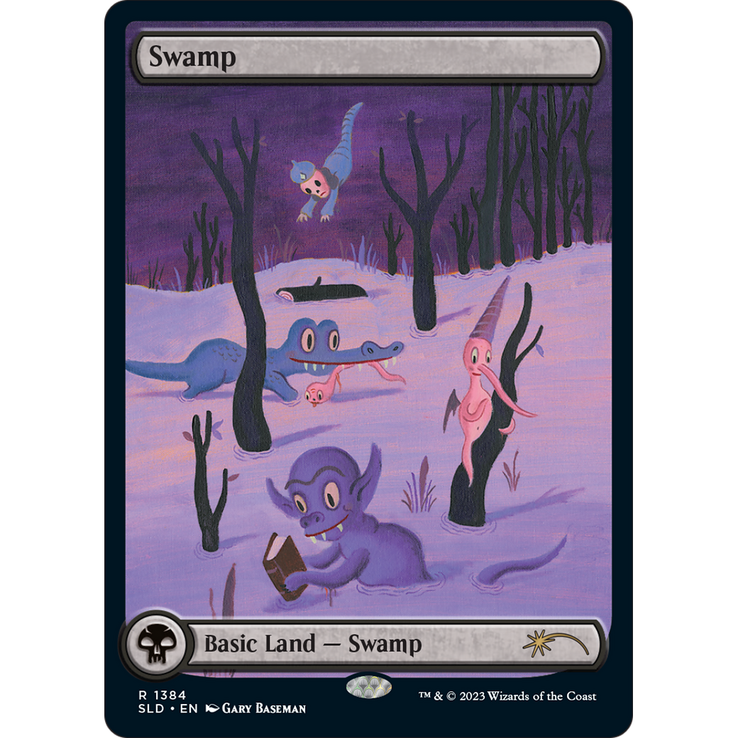Swamp (1384) (SLD-1384) - Secret Lair Drop: (Full Art)
