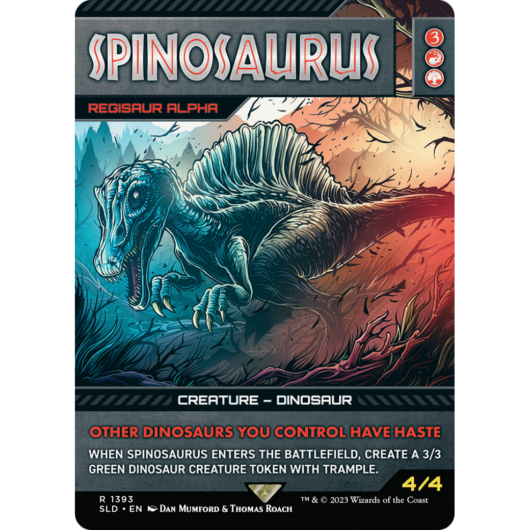 Spinosaurus - Regisaur Alpha (SLD-1393) - Secret Lair Drop / Spinosaurus (Borderless)