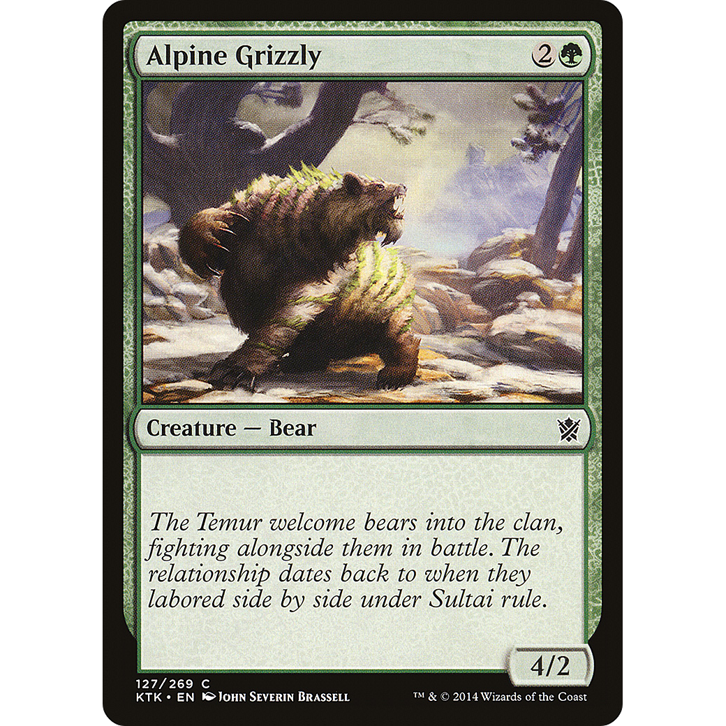 Alpine Grizzly (KTK-127) - Khans of Tarkir
