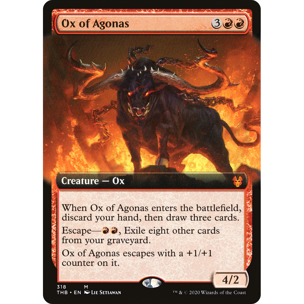 Ox of Agonas (Extended Art) (THB-318) - Theros Beyond Death: (Extended Art)