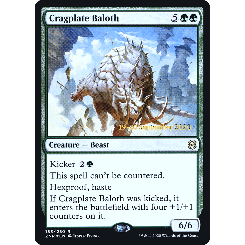 Cragplate Baloth (PRE-183) - Zendikar Rising Promos Foil